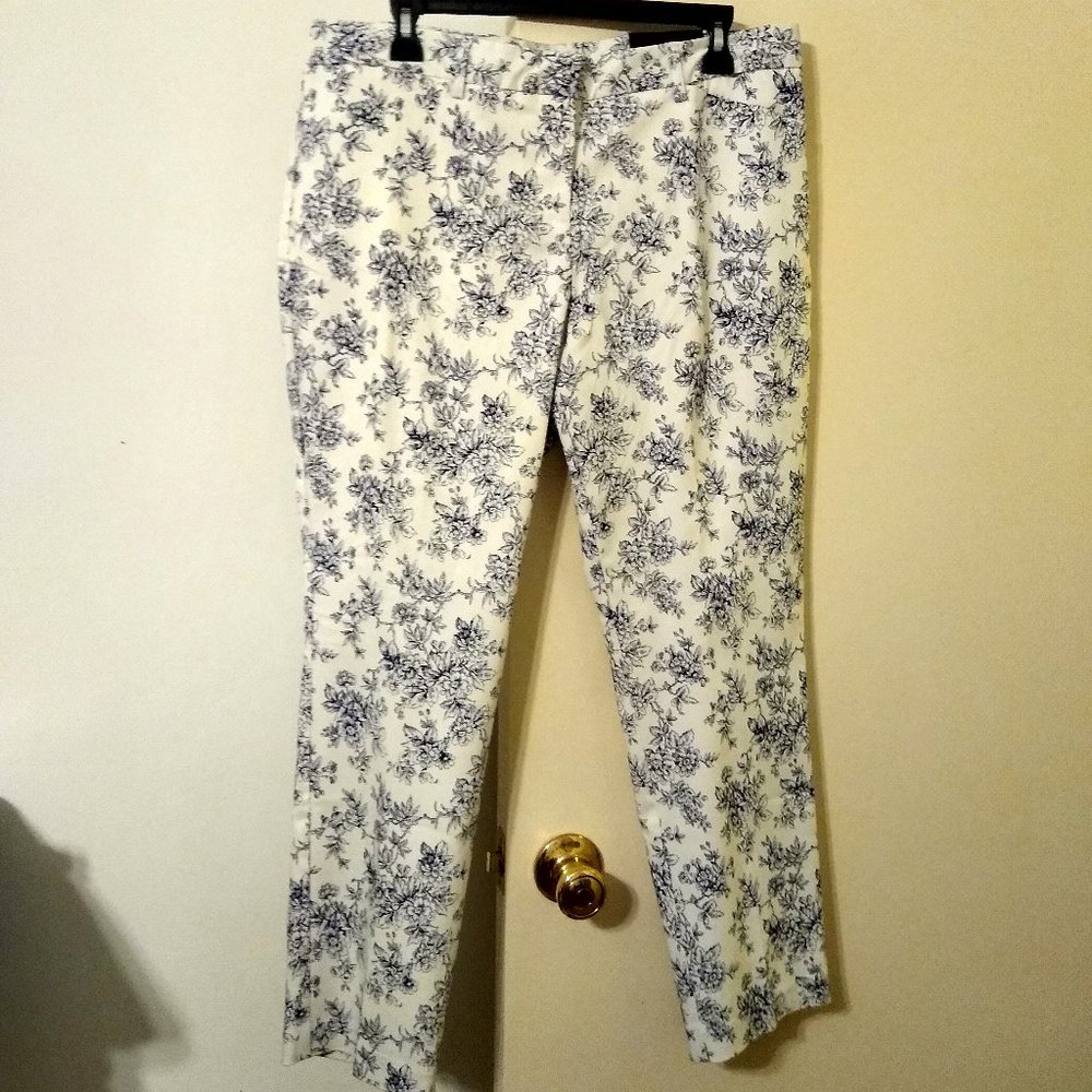 NWT ~ Mario Serrani Italy Comfort Stretch Slim Fit Tummy Control Pants (14 X 27)
